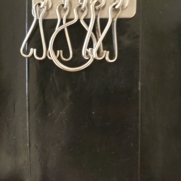 NWOT Burberry Black Leather Key holder/Bills/Cards! Use 4 tag/wristlet/Vintage! - Picture 5 of 7